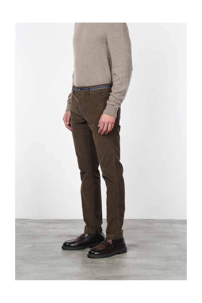 Pantalon Velours côtelé Torino Winter Vert Kaki
