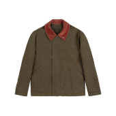 Manteau Reversible Zip et Col Velours