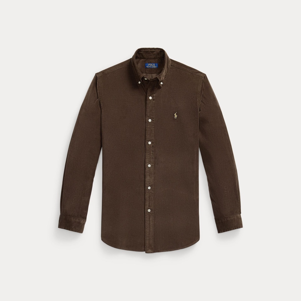Chemise en Velours cotelé Chocolat