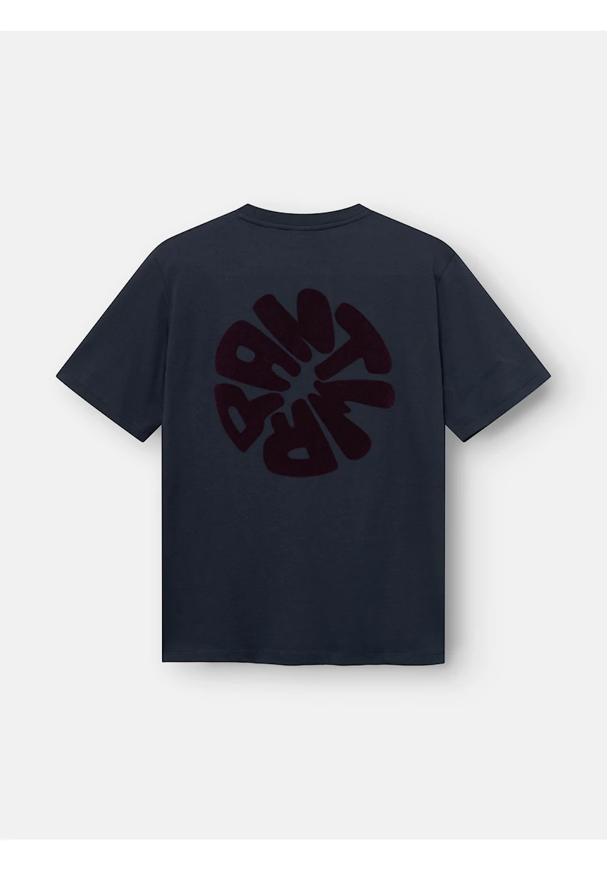 T-shirt ANTWRP à imprimé circulaire  au toucher au dos