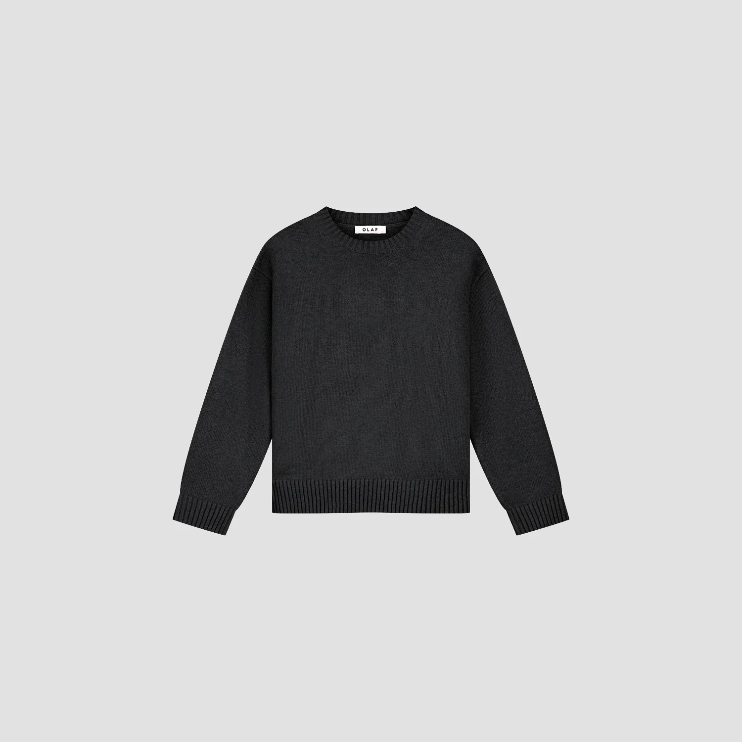 Pull Essentiel à Col Rond en Maille Black