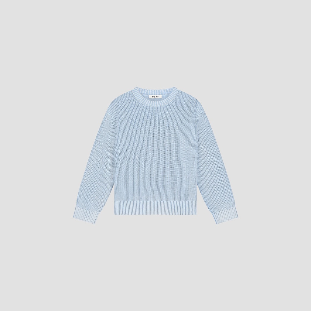 Col rond essentiel en tricot lavé - Windsurfer