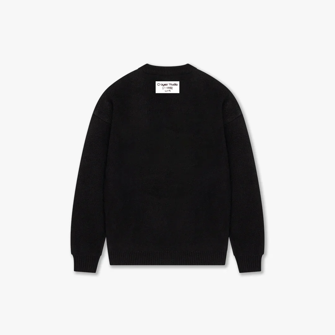Pull en tricot Croyez Studio Label | Noir