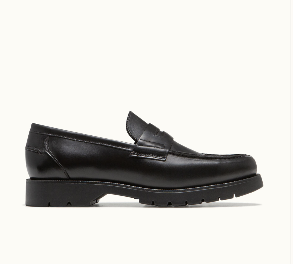 Mocassin Cuir Noir Kleman Cotteur 2