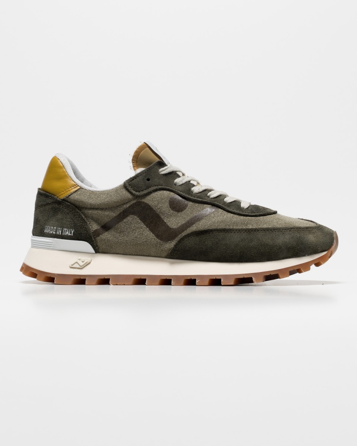 VELOCE Water Washed Canvas Suede Army Green/Olive (39)