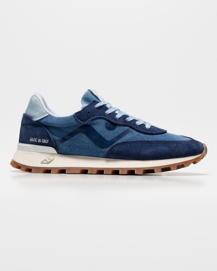 VELOCE Water Washed Canvas Suede Navy/Denim (40)