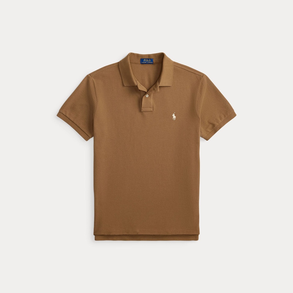 [710680784521] The Iconic Custom Slim Fit Mesh Polo  Café Brown (XS)