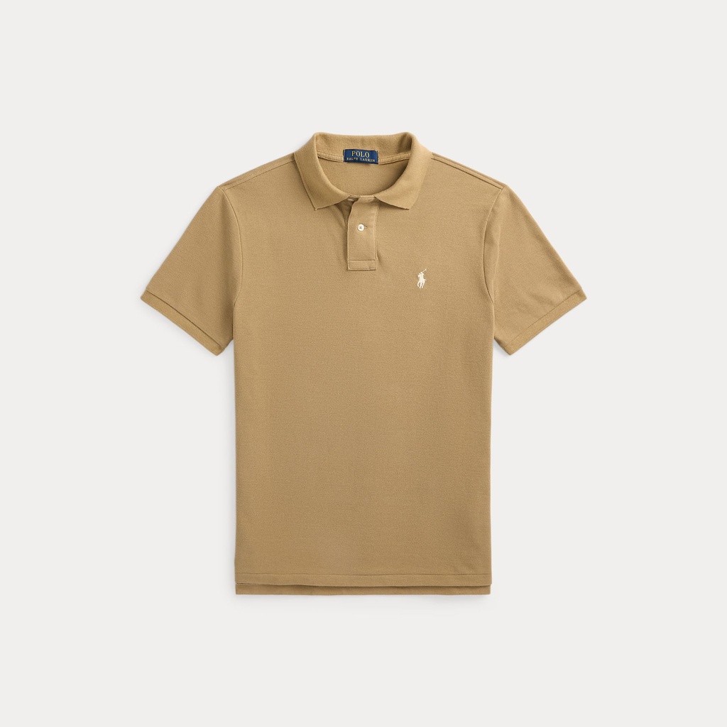 [710680784332] The Iconic Custom Slim Fit Mesh Polo  Café Tan (XS)