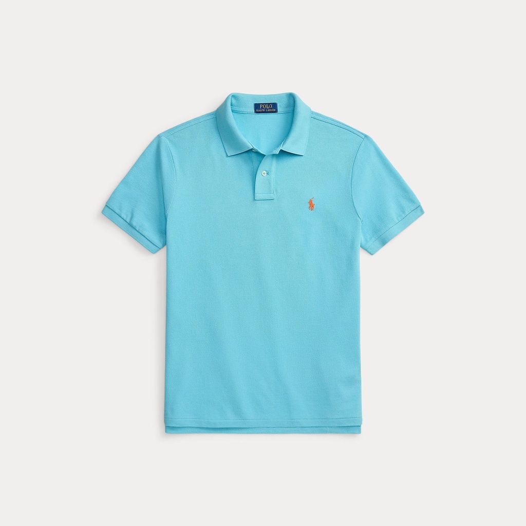 [710680784514] The Iconic Custom Slim Fit Mesh Polo  Turquoise (XS)