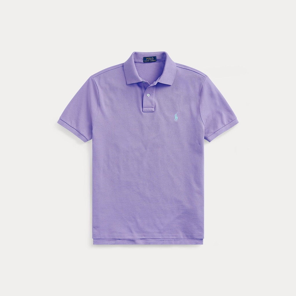 The Iconic Custom Slim Fit Mesh Polo  Cactus Purple
