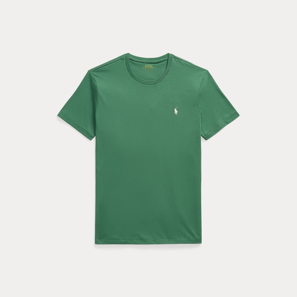 T-Shirt En Jersey de Coton Custom Fit Antique Green