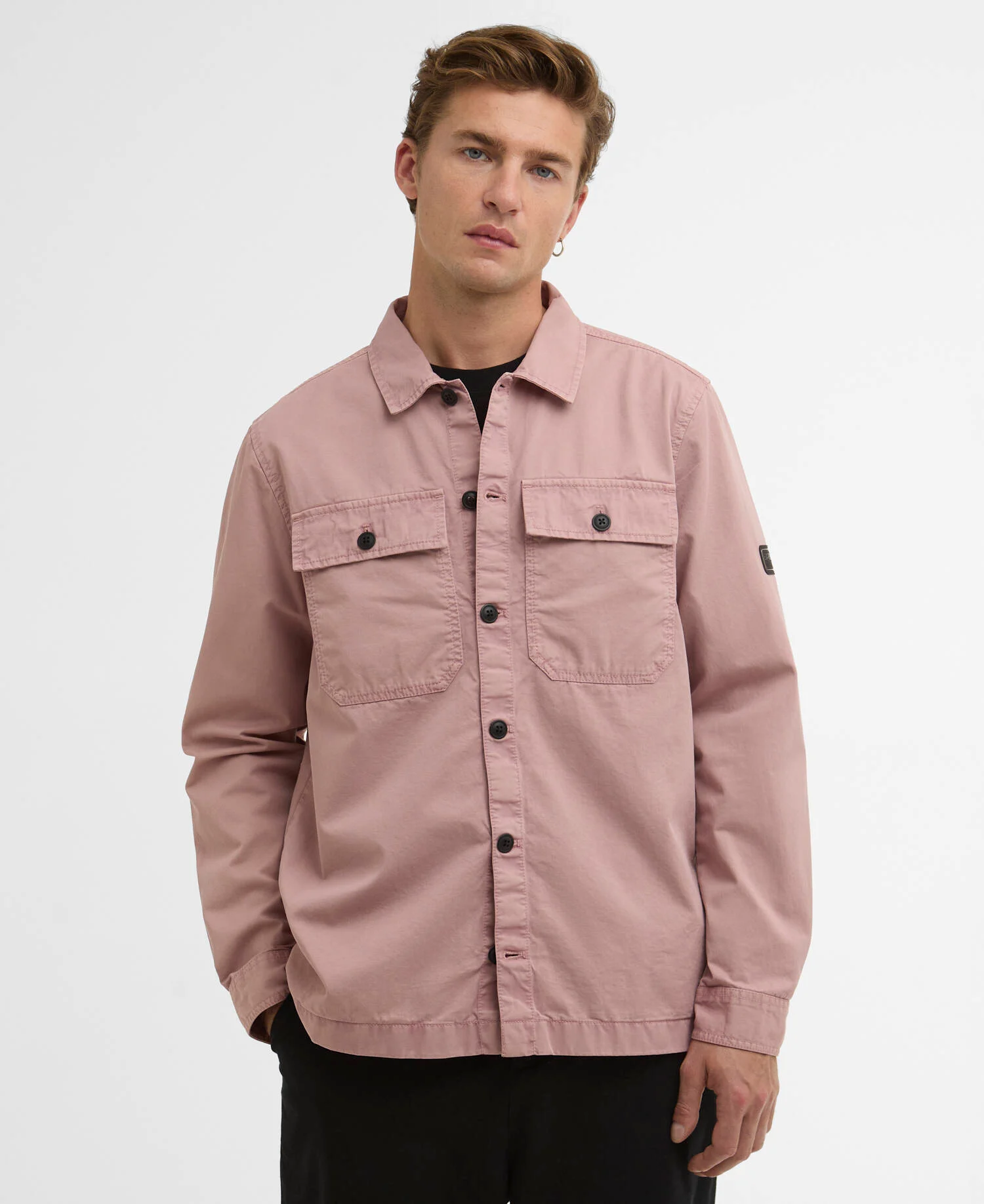 [MOS0390PI78] Arlo Overshirt Bois de Rose (S)