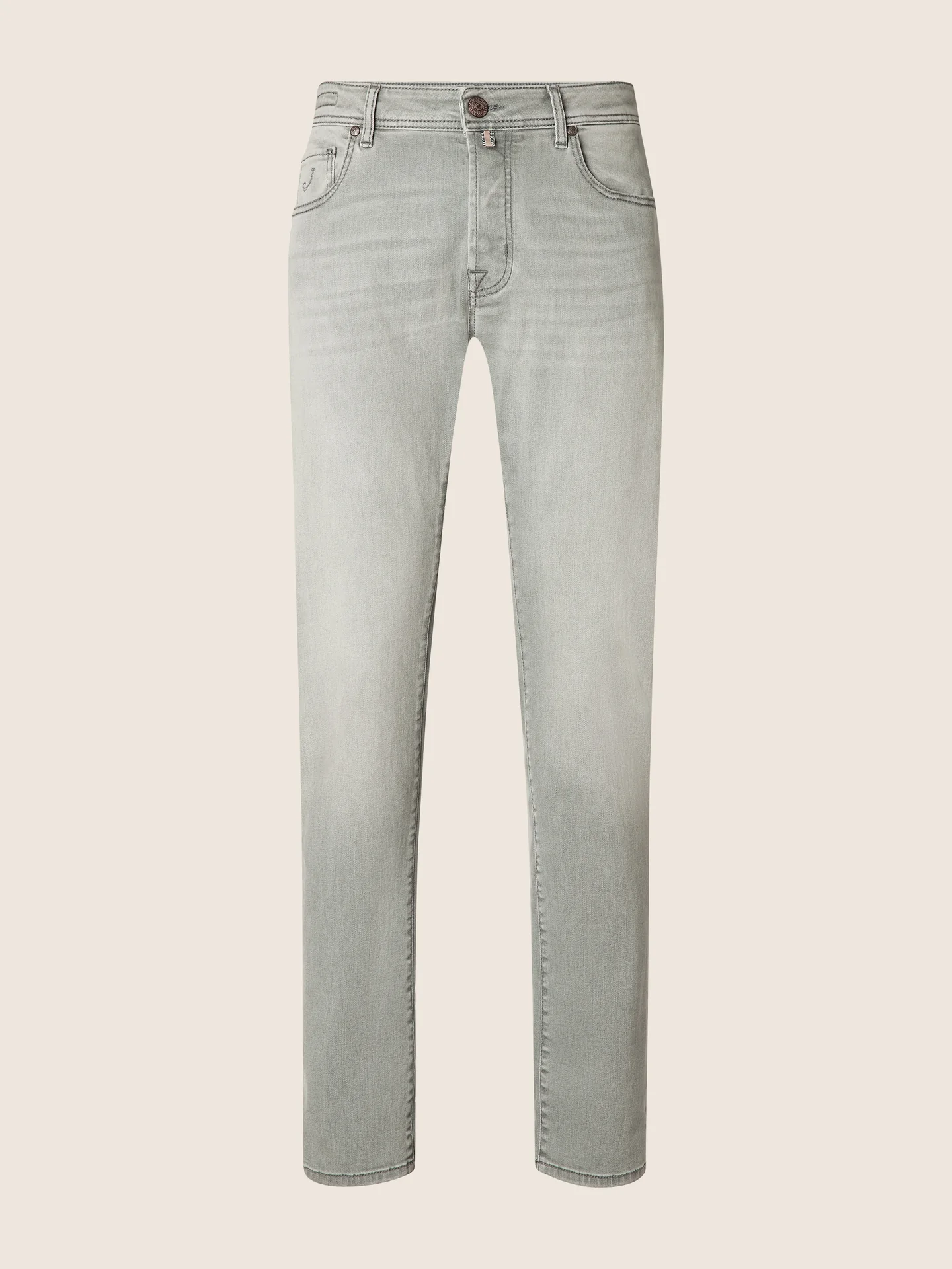 [JUM_QE004 030 S3618 V2] Jean Bard en denim super stretch gris clair, délavé vintage, coupe regular-slim (38)
