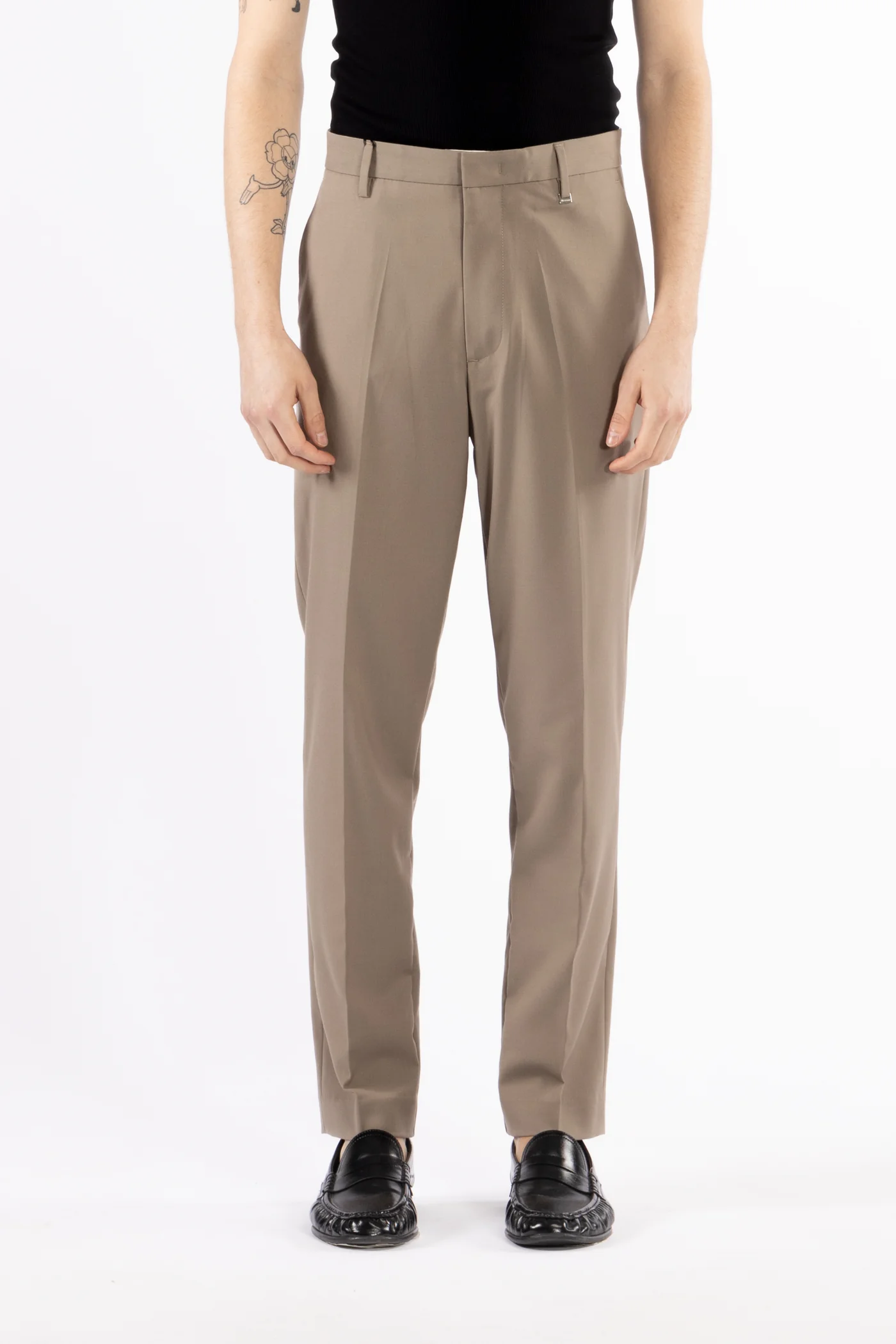 Pantalon Tasca America Regolare Taupe