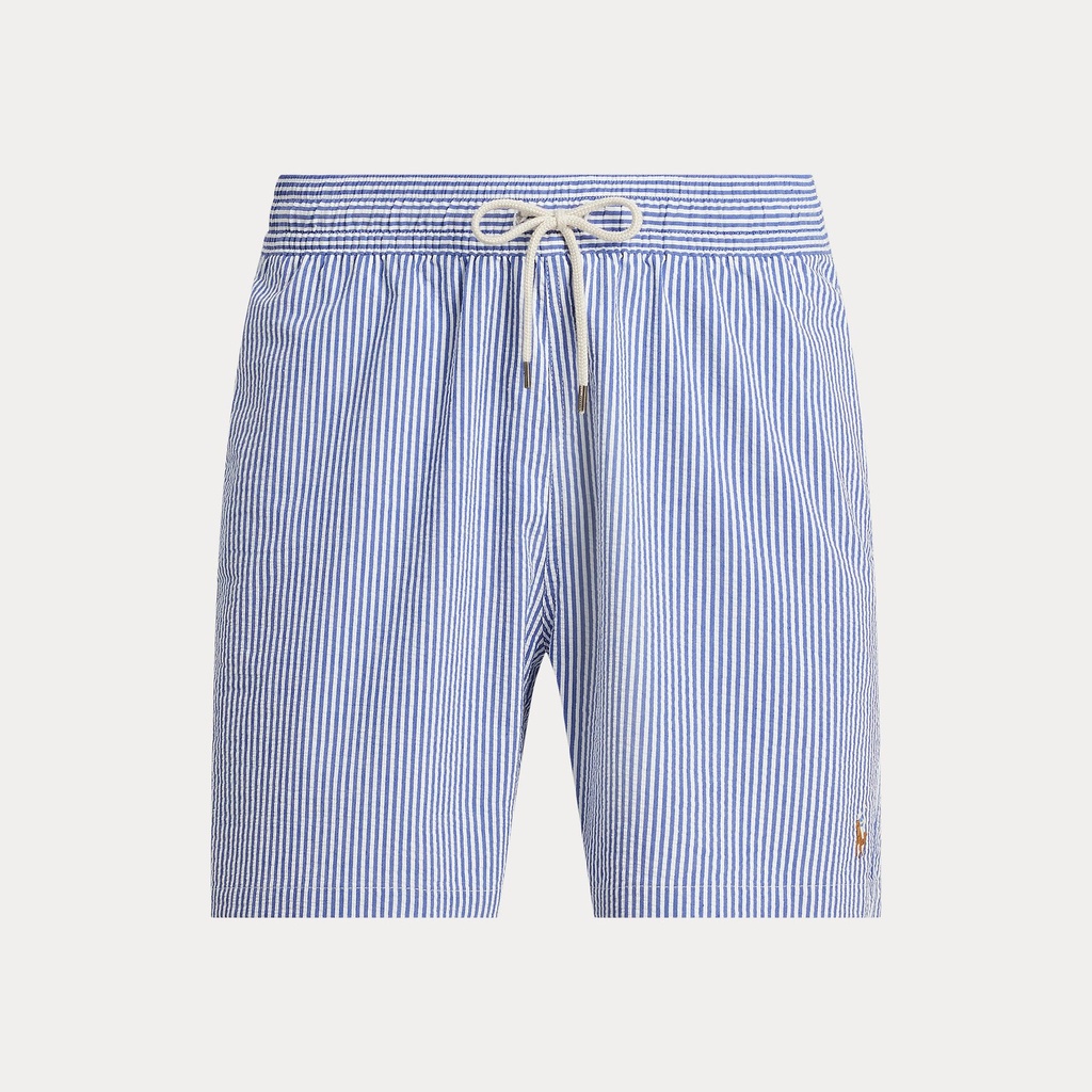 Maillot Ralph Lauren en Seersucker Bleu